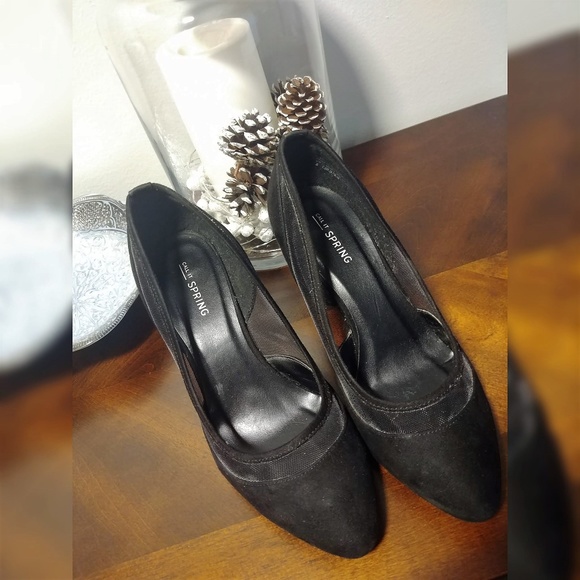Call It Spring Mesh Inset Pumps Black Size - Picture 1 of 8